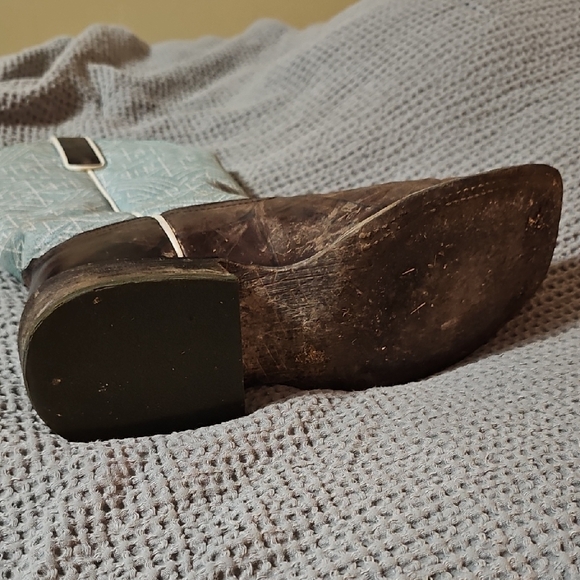 Ariat Circuit Savanna Western Boots Aztec Turquoise Brown Square Toe Size 10B - Picture 11 of 12